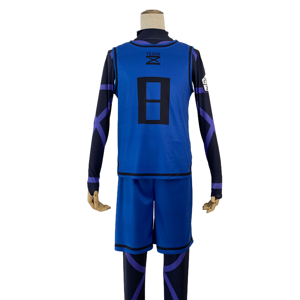HOLOUN Anime Cosplay Costume No.8 Bachira T-shirt Football Soccer Training Uniform Halloween Christmas Gift New