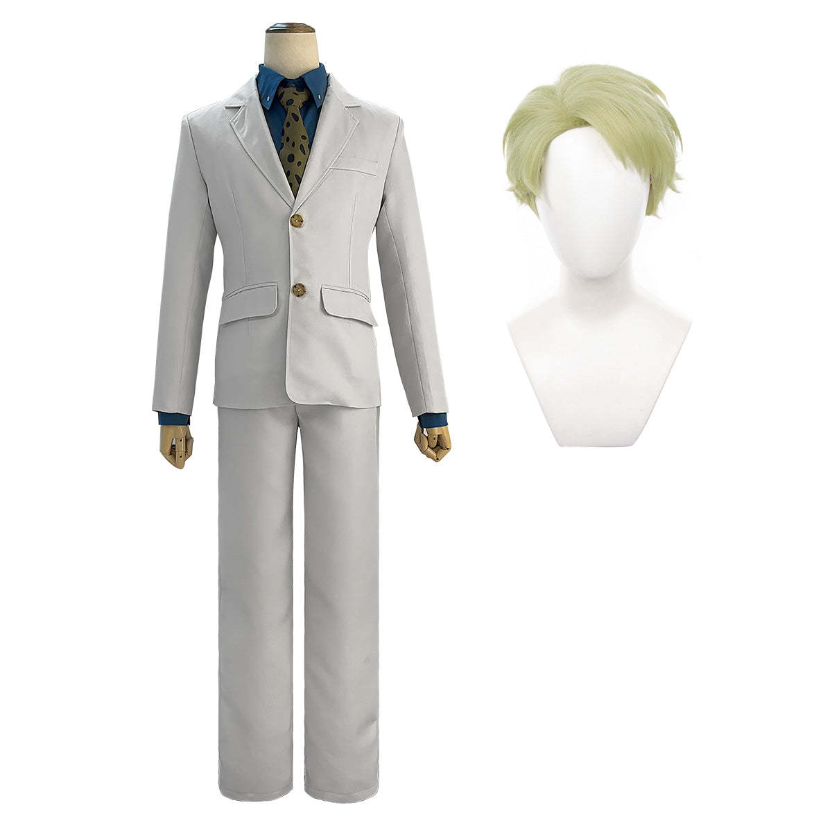 HOLOUN Jujutsu JJK Manga Anime Nanami Kento Cosplay Costume Wig Suit Pants Vest Shirt Rose Net Synthetic Halloween Christmas