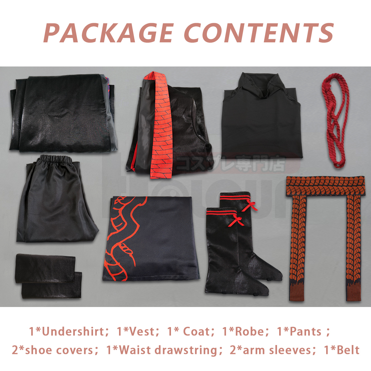 HOLOUN Jia Qiu Game Limbus Company Cosplay Costume Halloween Christmas Convention Party Gift Black Red Cape Pants