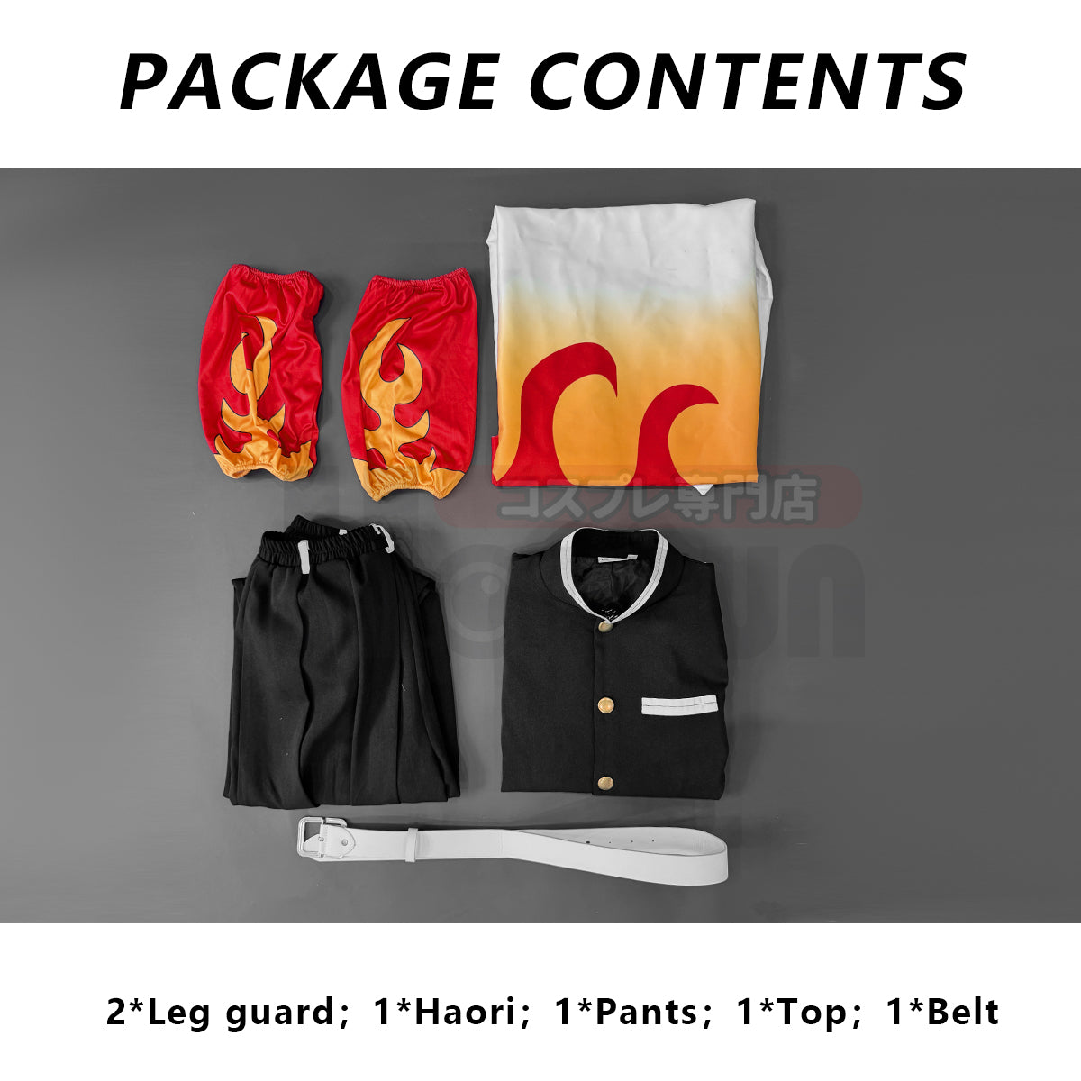 HOLOUN Anime Rengoku Kyoujurou Cosplay Costume Wig Haori Embroidery Top Elastic Pants Belt Convention Halloween Christmas