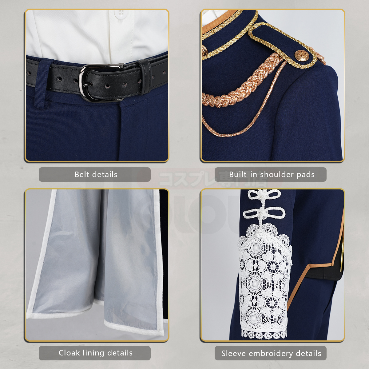 Pre-sale HOLOUN Ciel Phantomhive Anime Investiture Ceremony Cosplay Costume Convention Halloween Christmas Embroidery Cloak Coat