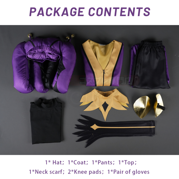 Pre-sale HOLOUN The Freak Anime Jester Cosplay Costume Coat Top Pants Hat Gloves Convention Halloween Christmas