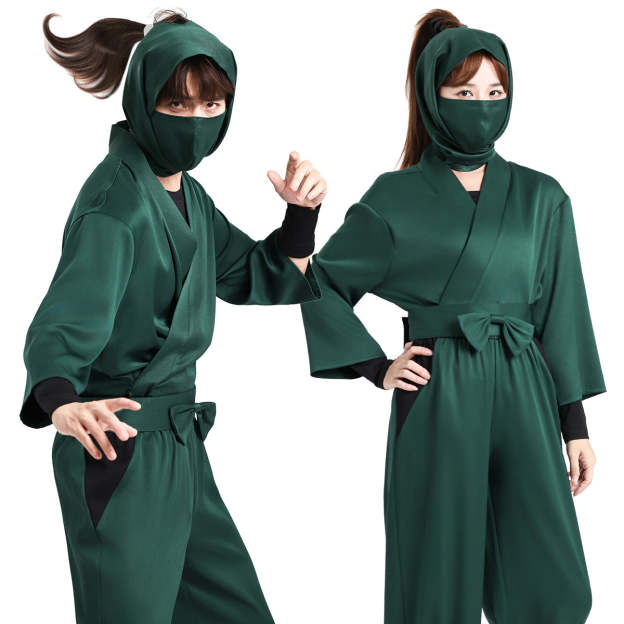 HOLOUN Nintama Rantaro Anime Ninja costume Adult Version 5 Colors Black Purple Green Blue Light Green Cos Convention Halloween