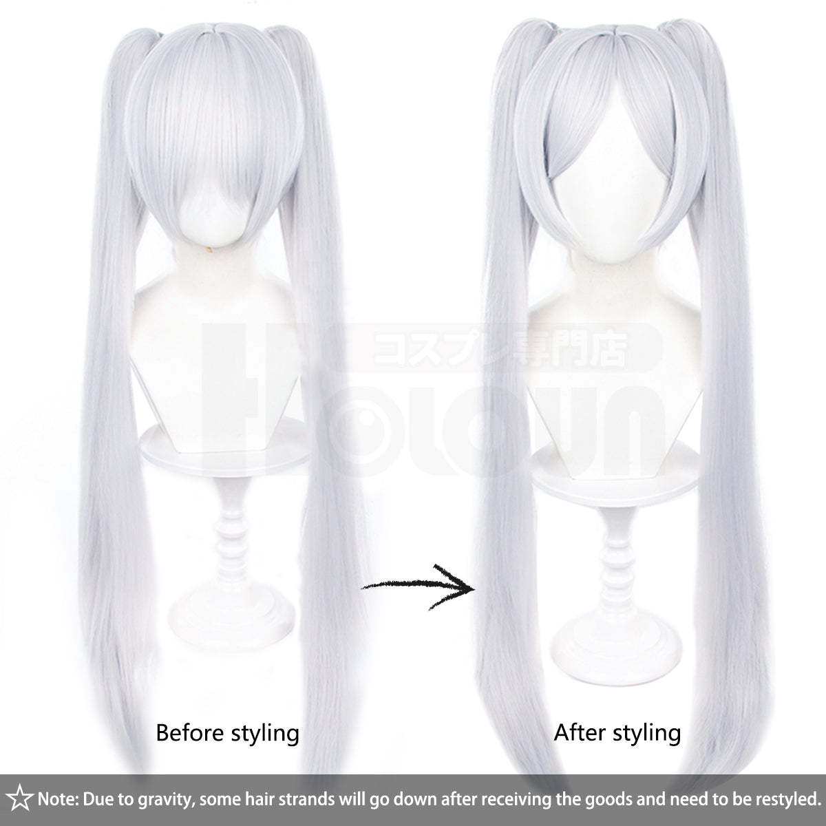 HOLOUN Frieren Beyond Journey's End Anime Frieren Cosplay Wig Rose Net Synthetic Fiber Adjustable Size Halloween Christmas Gift