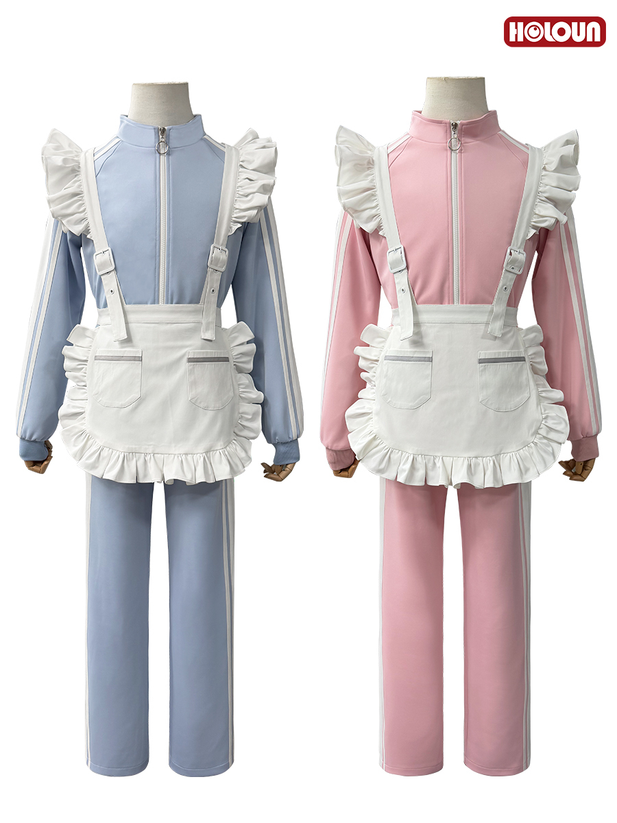 HOLOUN Himeru Kohaku Cosplay Costume Ensemble Stars Game Jersey Maid Set Halloween Christmas Convention Daily Wear Party Outfit
