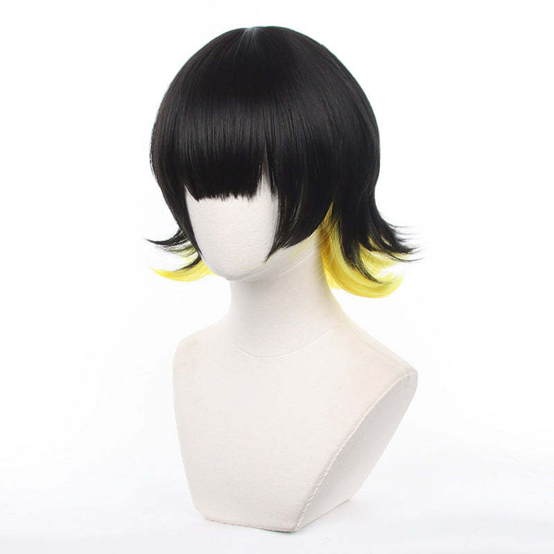 HOLOUN Anime Bachira Cosplay Costume Wig Angels and Demons Evil Horn Tail Shirts Shorts Rose Net