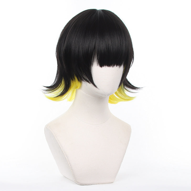 HOLOUN Anime Bachira Cosplay Costume Wig Angels and Demons Evil Horn Tail Shirts Shorts Rose Net