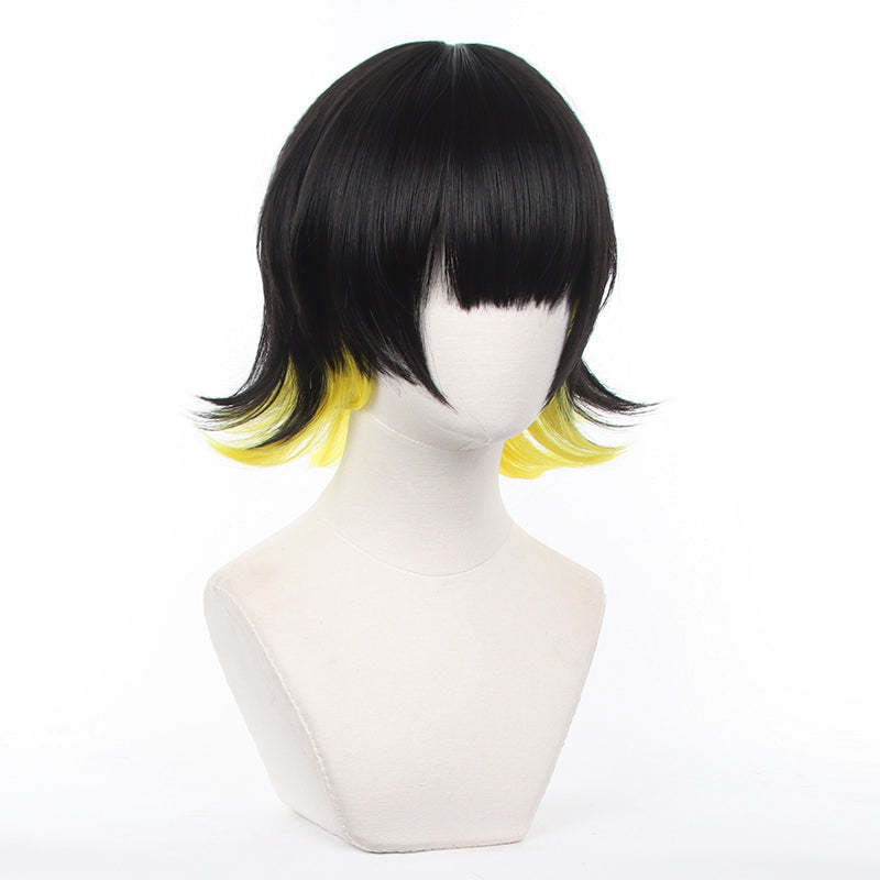 HOLOUN Anime Bachira Cosplay Costume Wig Angels and Demons Evil Horn Tail Shirts Shorts Rose Net