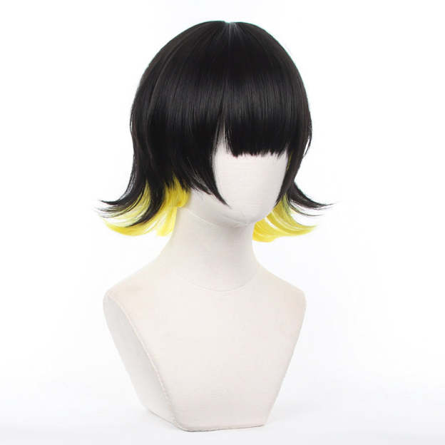 HOLOUN Anime Bachira Cosplay Costume Wig Angels and Demons Evil Horn Tail Shirts Shorts Rose Net