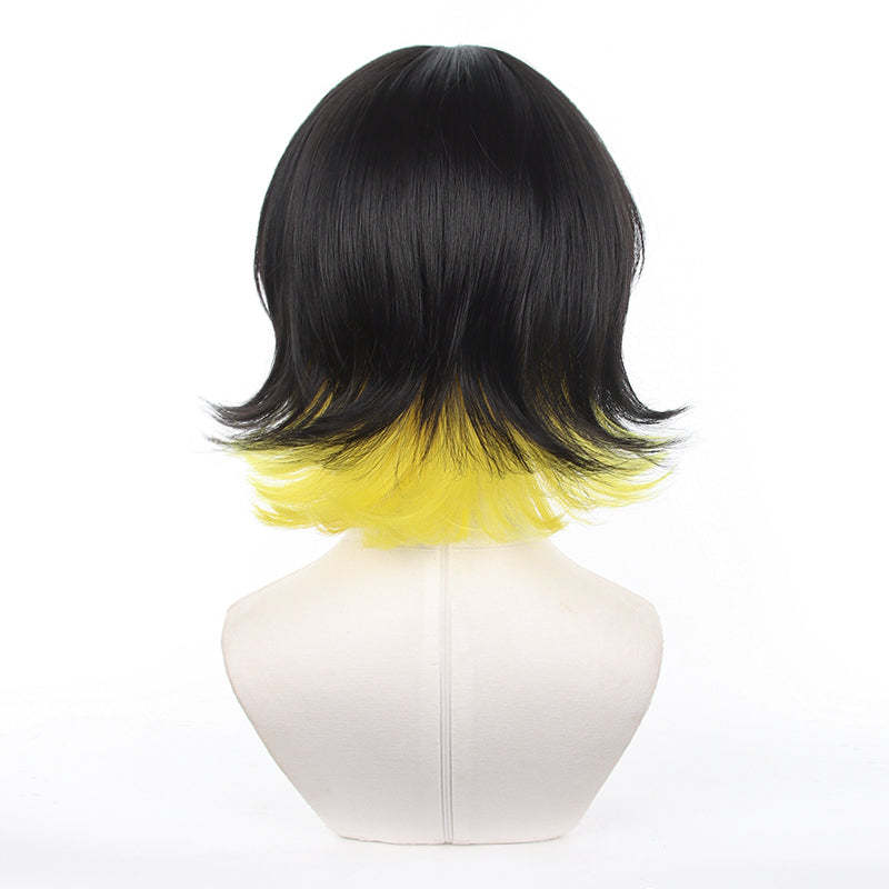 HOLOUN Anime Bachira Cosplay Costume Wig Angels and Demons Evil Horn Tail Shirts Shorts Rose Net