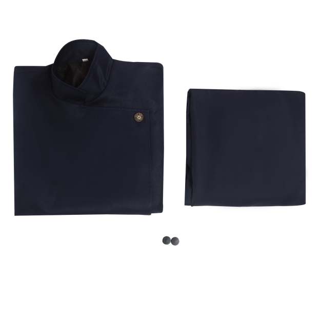 HOLOUN Jujutsu JJK Manga Anime Suguru Geto Cosplay Costume Wig Dark Blue Jacket Pants Uniform Rose Net Synthetic Fiber Halloween