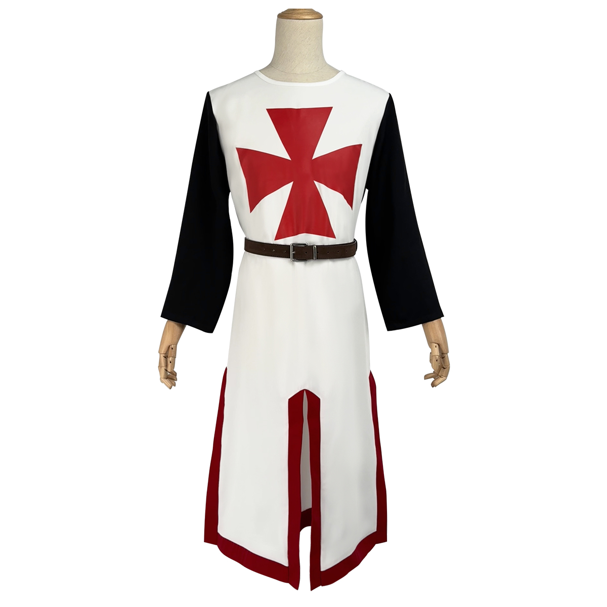 Pre-sale HOLOUN Medieval Knights Templar Cosplay Costume Halloween Convention Christmas Cape Top Belt