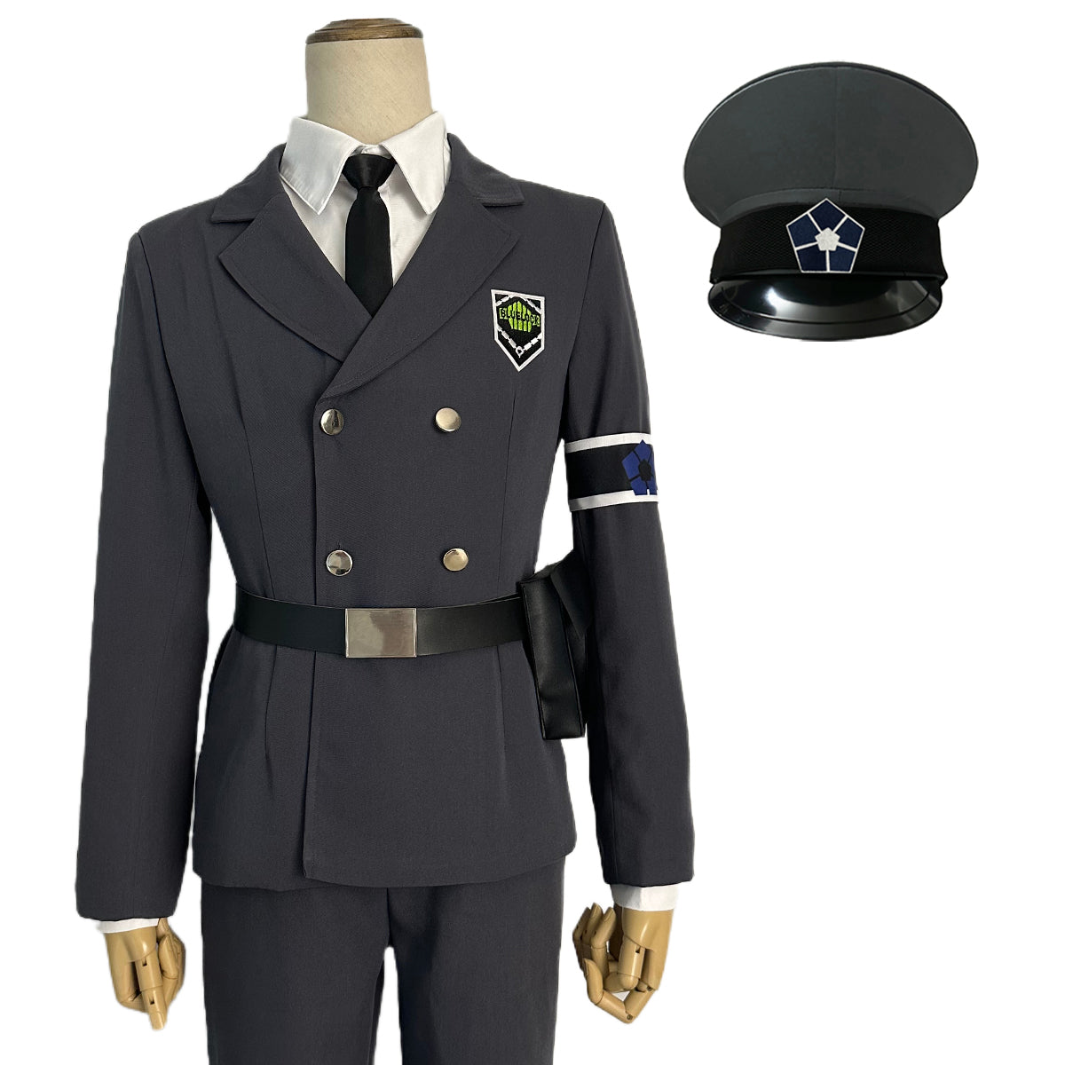 HOLOUN Anime Exhibition Guards Series Nagi Cosplay Costume Hat Belt Wig Rose Net Synthetic Fiber Halloween Christmas Gift