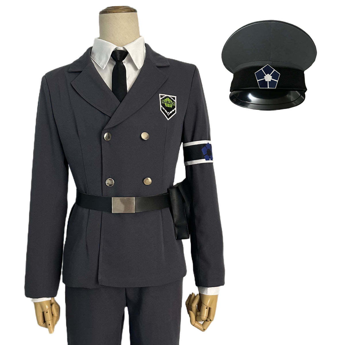 HOLOUN Anime Exhibition Guards Series Nagi Cosplay Costume Hat Belt Wig Rose Net Synthetic Fiber Halloween Christmas Gift