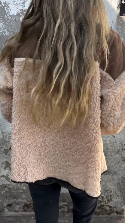 Cozy Contrast Quilted Jacket