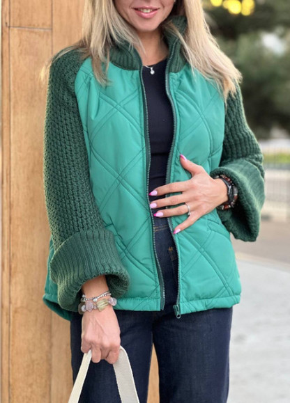 Chic Quilted Layered Jacket