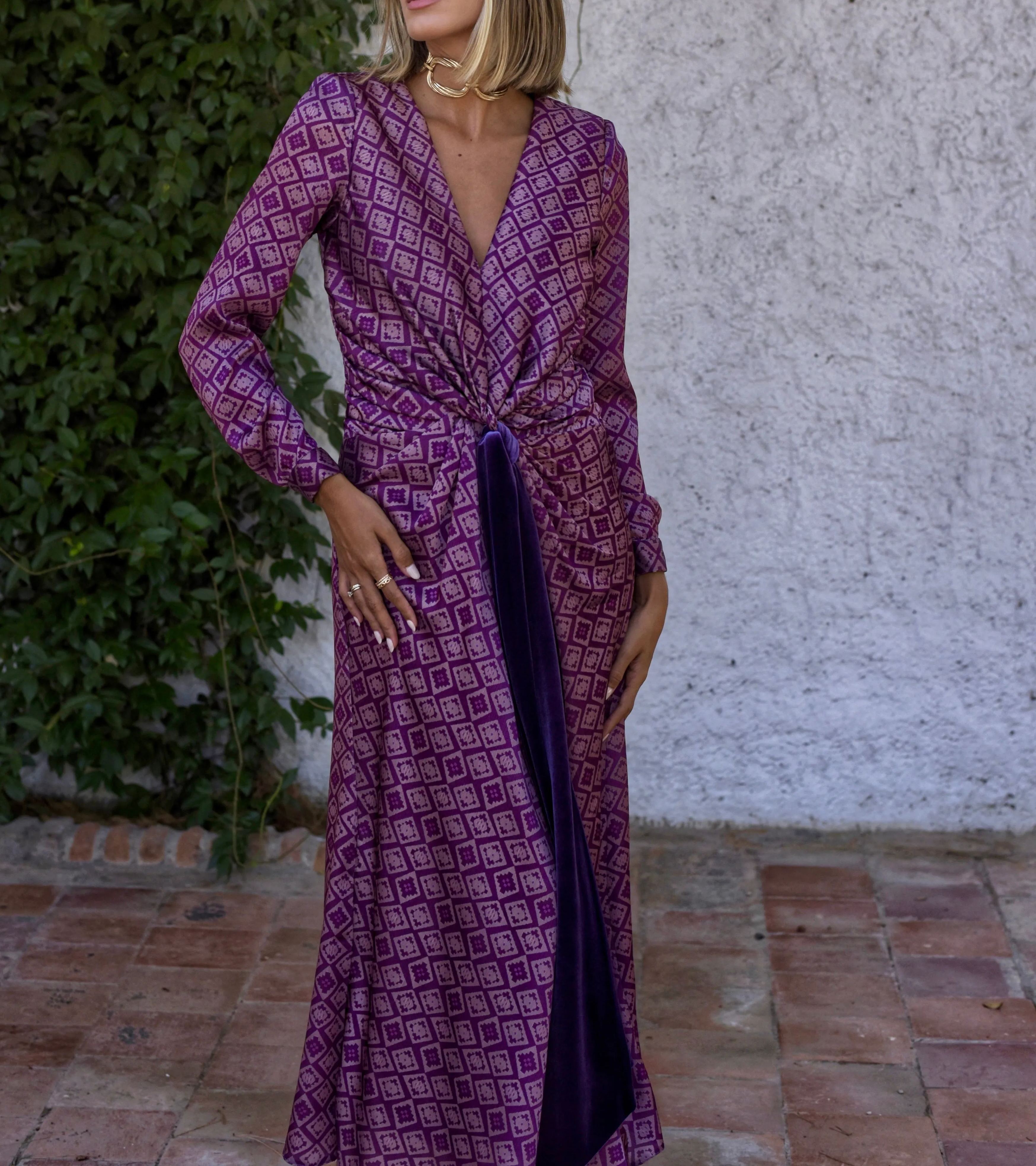 Vestido Sodio berenjena