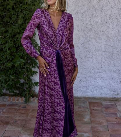 Vestido Sodio berenjena