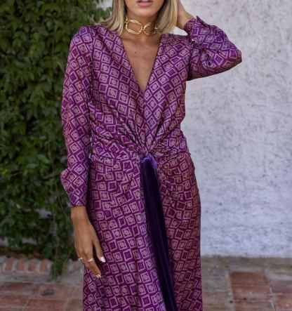 Vestido Sodio berenjena