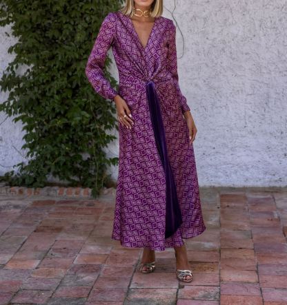 Vestido Sodio berenjena