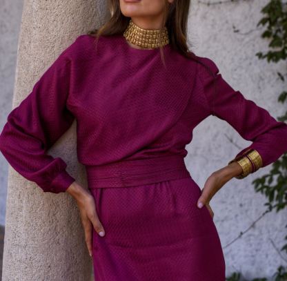 Vestido Níquel berenjena