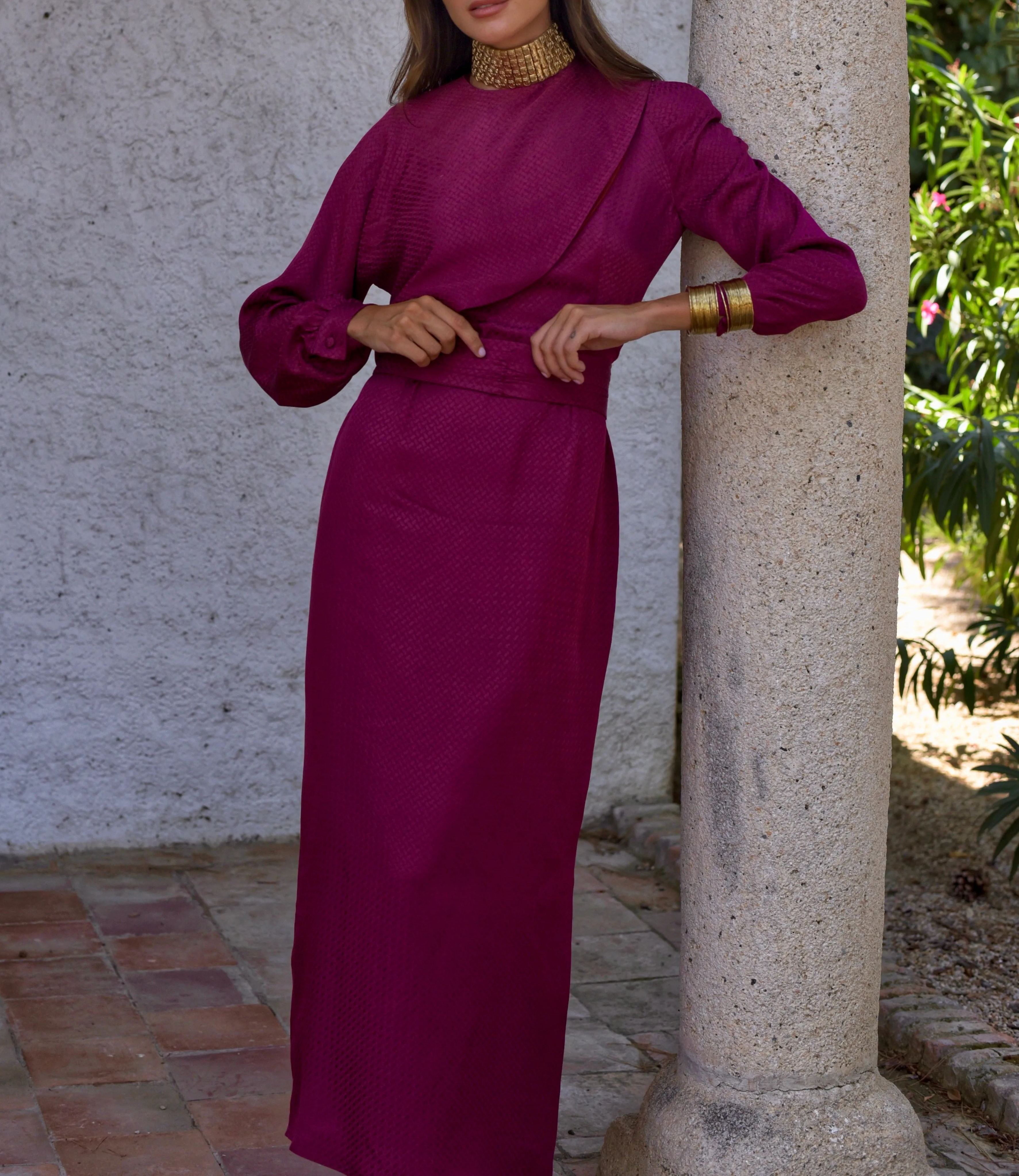 Vestido Níquel berenjena