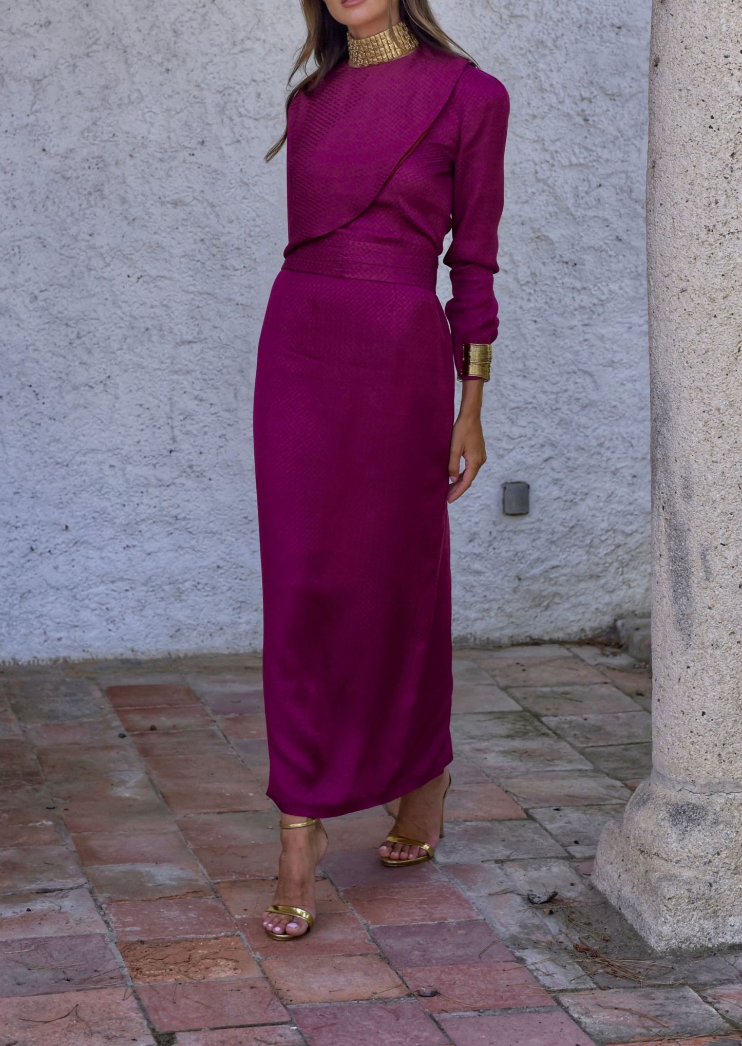 Vestido Níquel berenjena