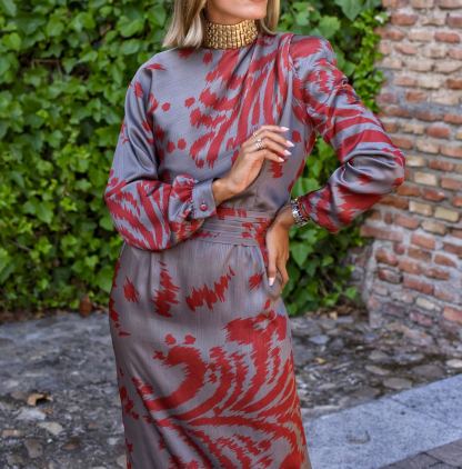 Vestido Níquel tostado/fresa