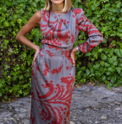 Vestido Níquel tostado/fresa