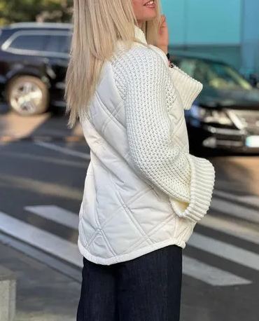 Chic Quilted Layered Jacket