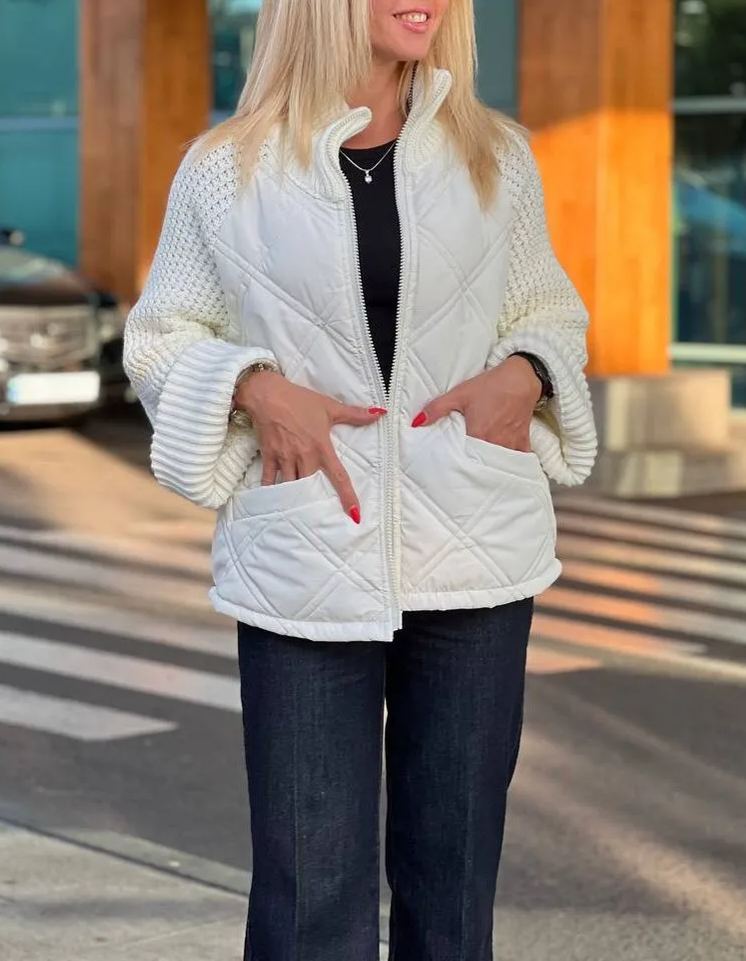 Chic Quilted Layered Jacket