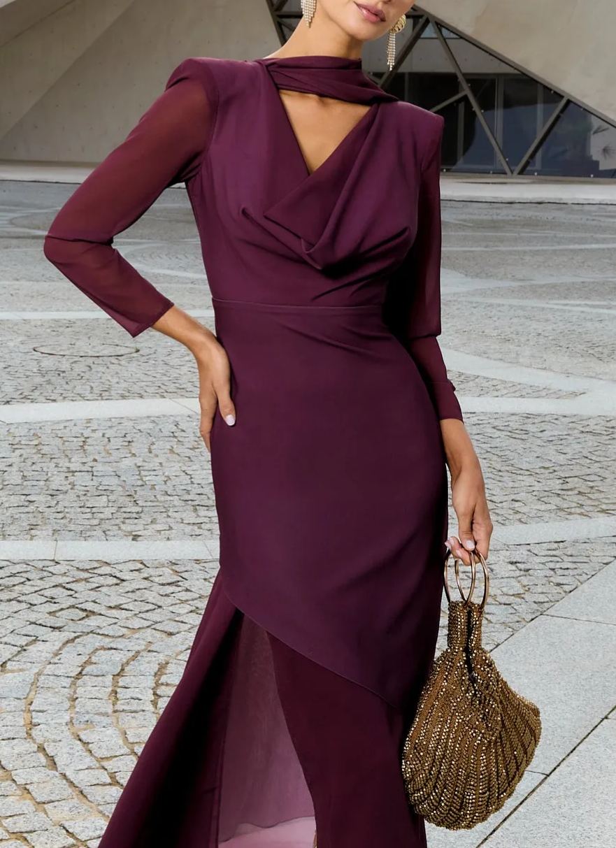 Vienna Eggplant Dress