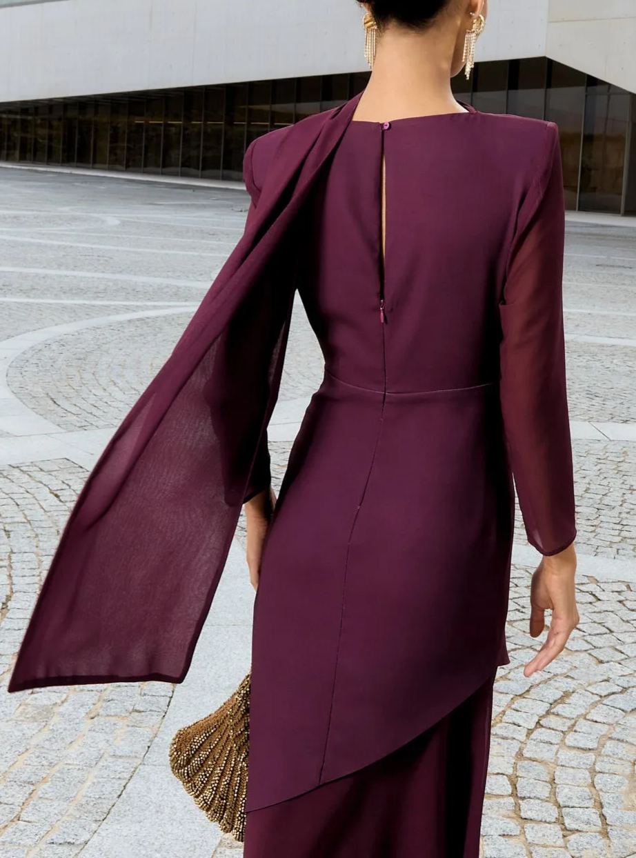 Vienna Eggplant Dress