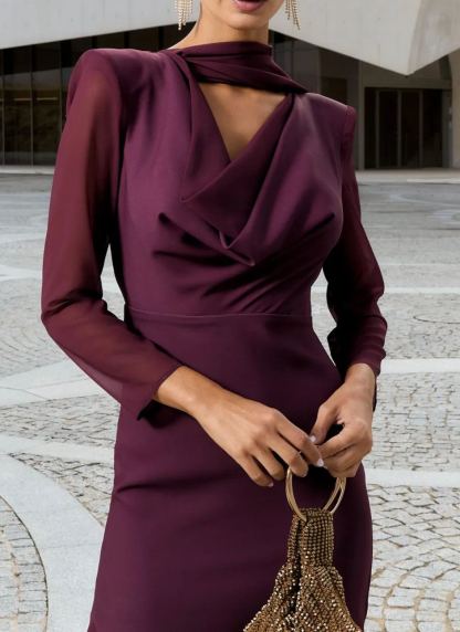 Vienna Eggplant Dress