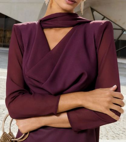 Vienna Eggplant Dress