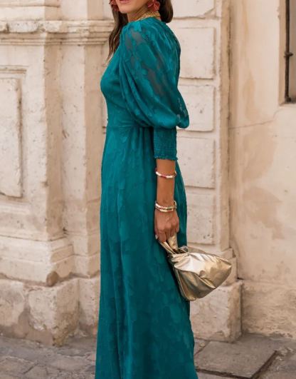 Strachan brocade midi dress