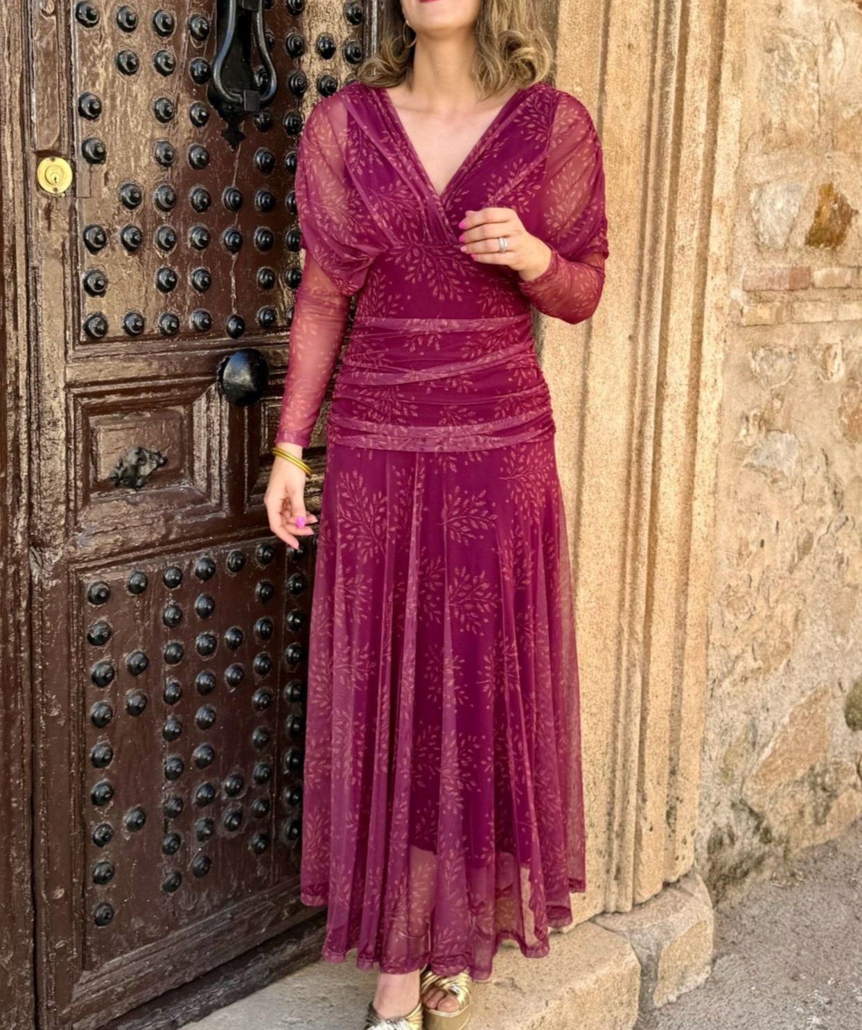 Printed tulle dress | Cloe