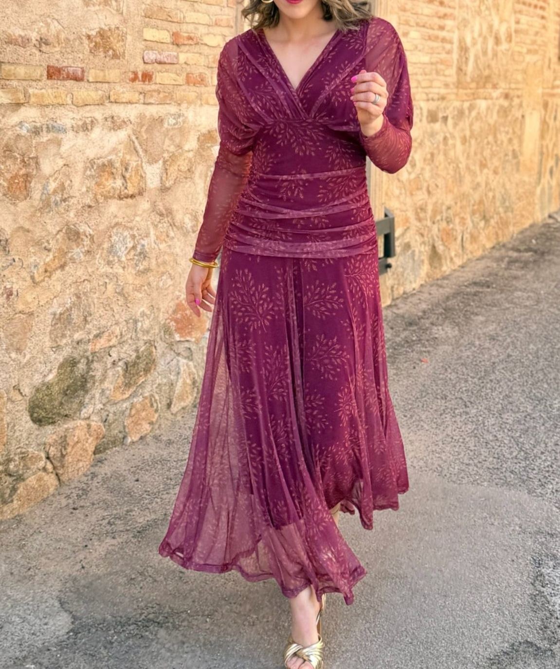 Printed tulle dress | Cloe