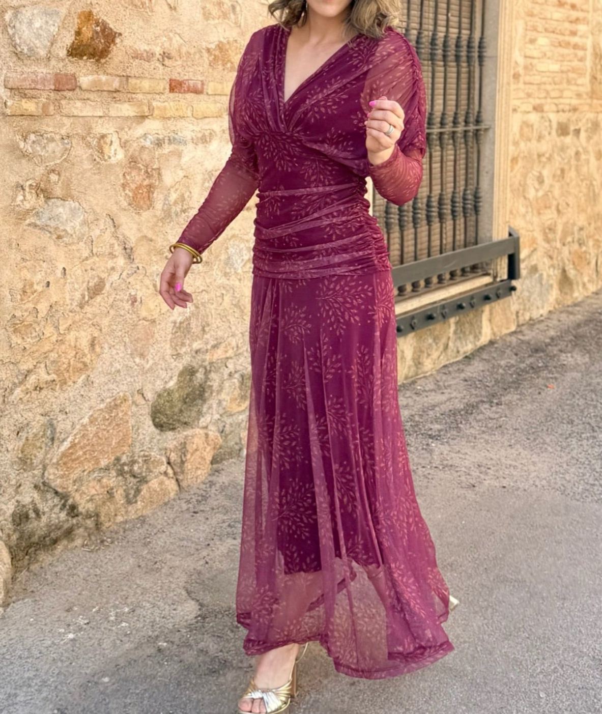 Printed tulle dress | Cloe