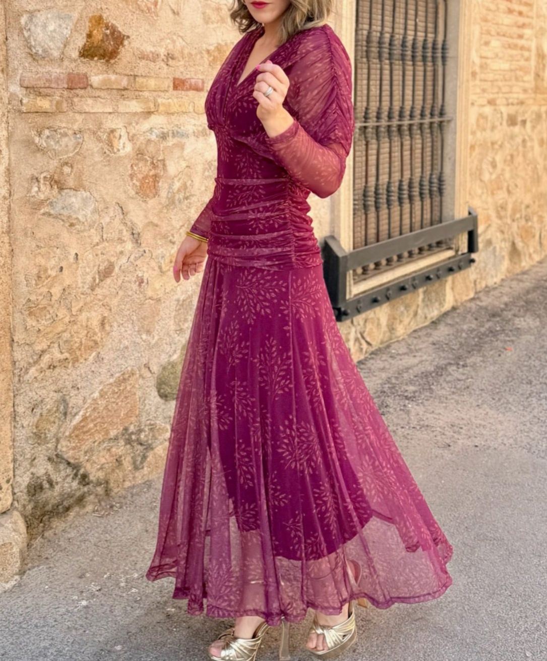 Printed tulle dress | Cloe