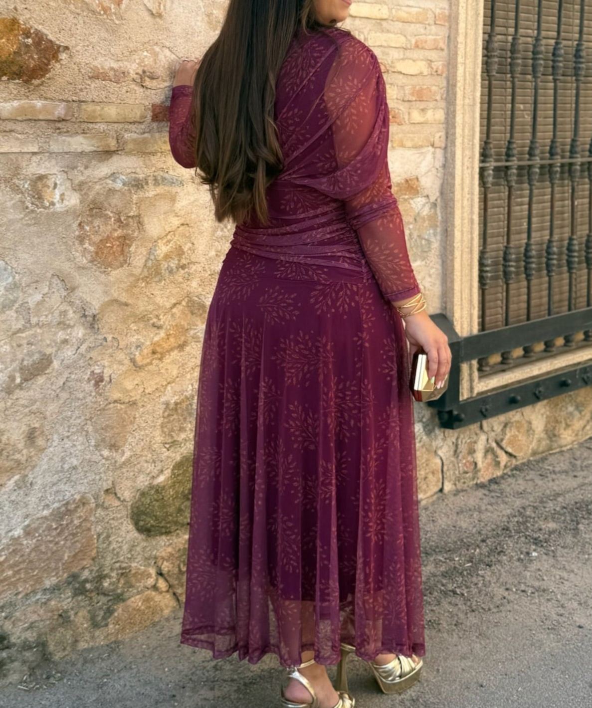 Printed tulle dress | Cloe