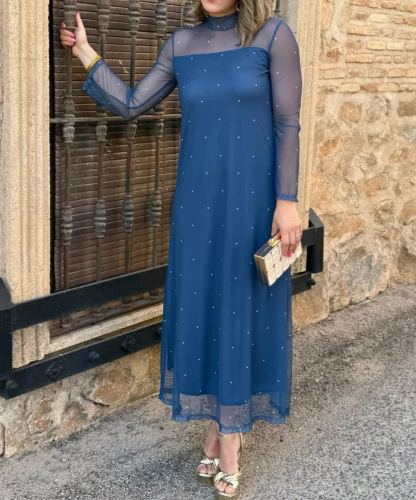 Printed tulle dress | Noa