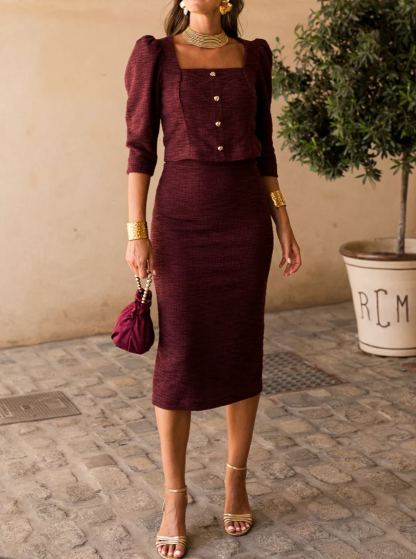 Chanel blouse + skirt set