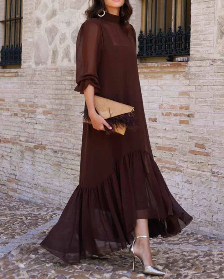 Chocolate Pleamar Dress