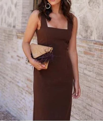 Chocolate Pleamar Dress