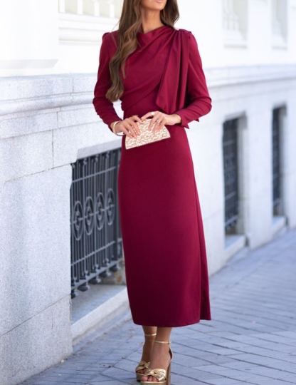Jones Burgundy Dress