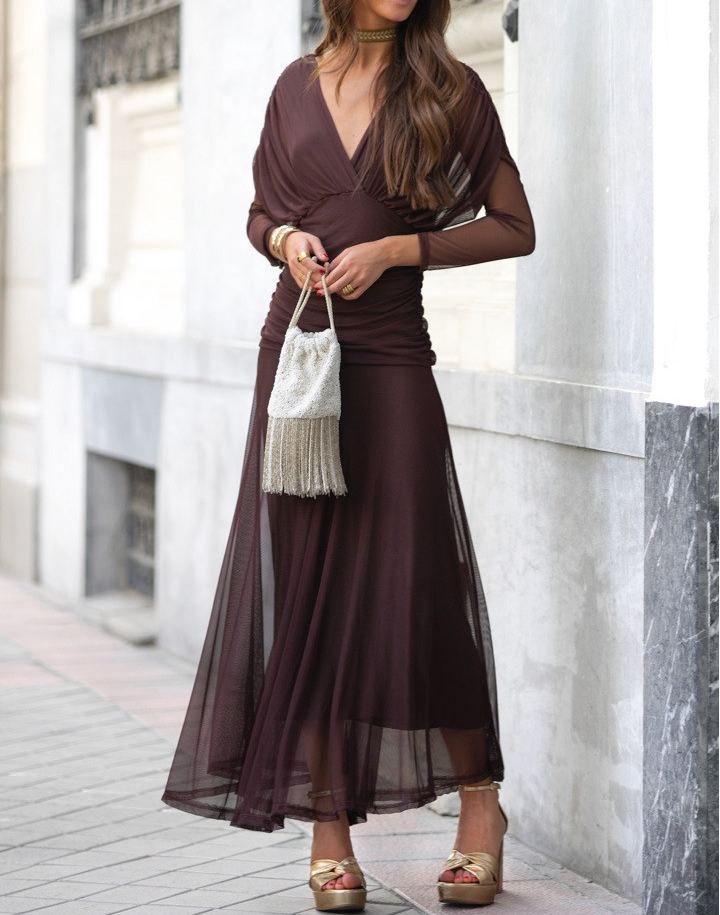 Grazia Navy Dress