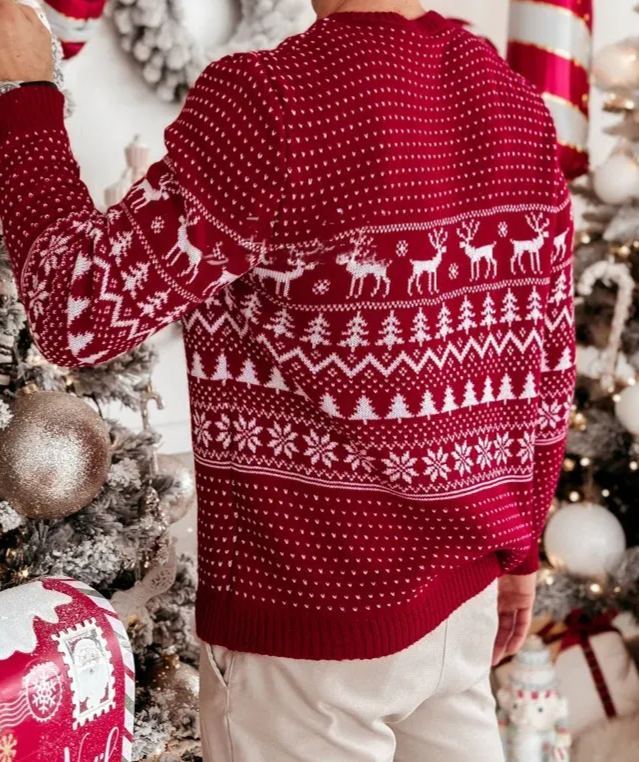 Christmas Reindeer Jacquard Sweater