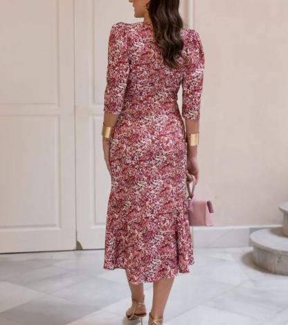 Floral Print Midi Dress