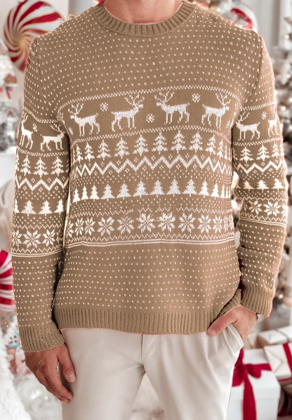 Christmas Reindeer Jacquard Sweater